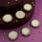 Bright Lights Set of 6 Floral Diyas